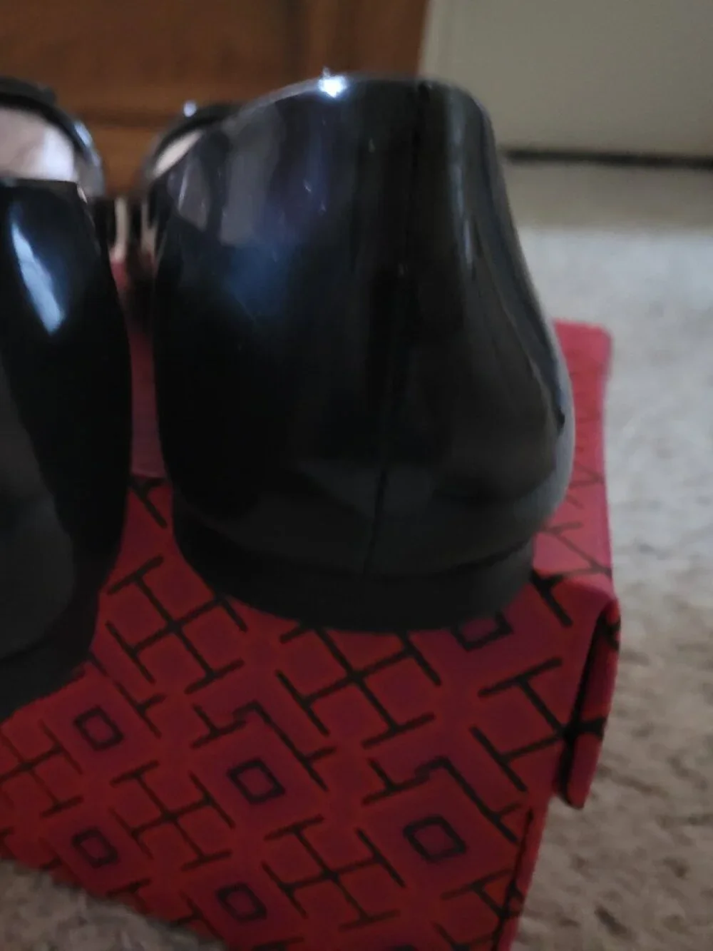 NIB Tory Burch Georgia Ballet Patent Leather - 8.5